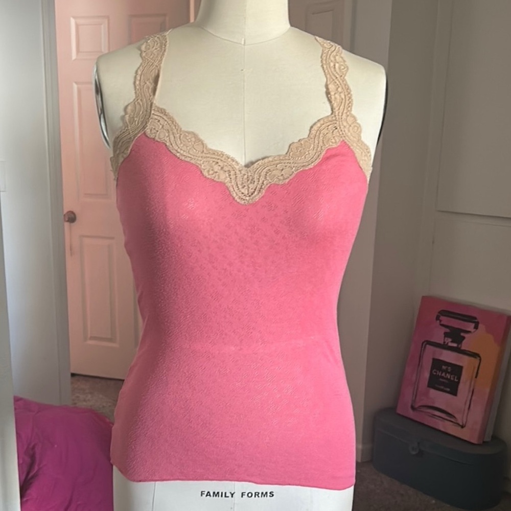 Ultra Rare Abercrombie & Fitch Y2K vintage lace trimmed tank